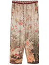 Pierre-louis Mascia Aloe Tapered Trousers In Brown