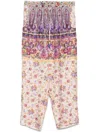 Pierre-louis Mascia Pierre Louis Mascia Printed Silk Trousers In Purple