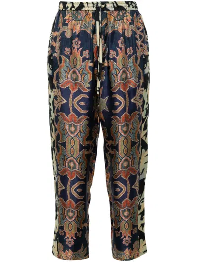 Pierre-louis Mascia Aloe Trousers In Blue