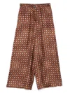 Pierre-louis Mascia Aloe Trousers In Brown