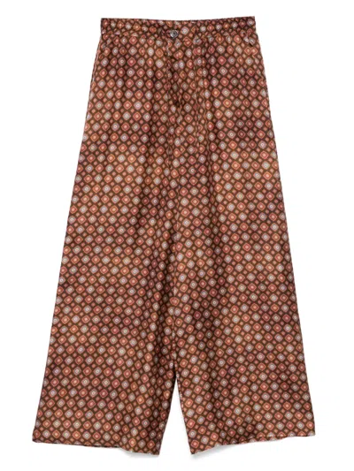 Pierre-louis Mascia Aloe Trousers In Brown
