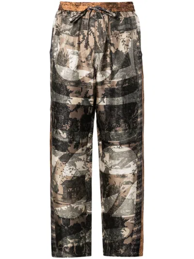 Pierre-louis Mascia Aloe Trousers In Multicolour