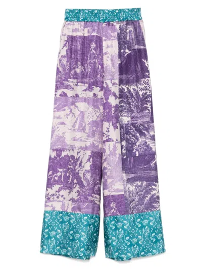 Pierre-louis Mascia Aloe Trousers In Purple