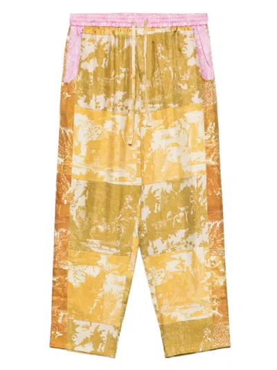 Pierre-louis Mascia Aloe Trousers In Yellow