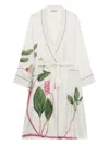 Pierre-louis Mascia Aloegots Floral-print Silk Robe