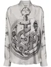 Pierre-louis Mascia Aloegots Shirt In Grey
