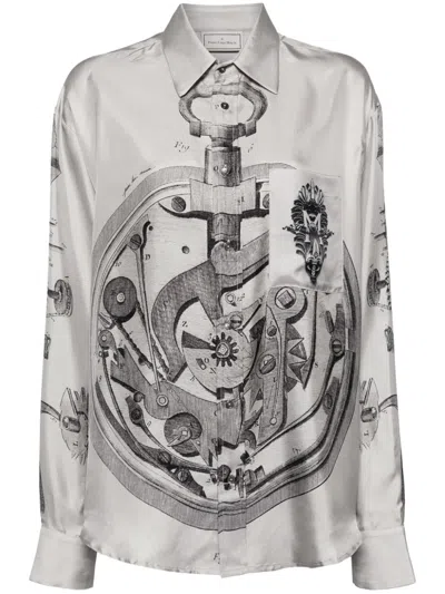 Pierre-louis Mascia Aloegots Shirt In Grey