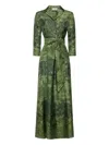 Pierre-louis Mascia Aloegum Jacquard Silk Shirt Dress In Multi