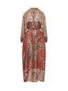Pierre-louis Mascia Pierre Louis Mascia Printed Silk Maxi Dress In Multicolor