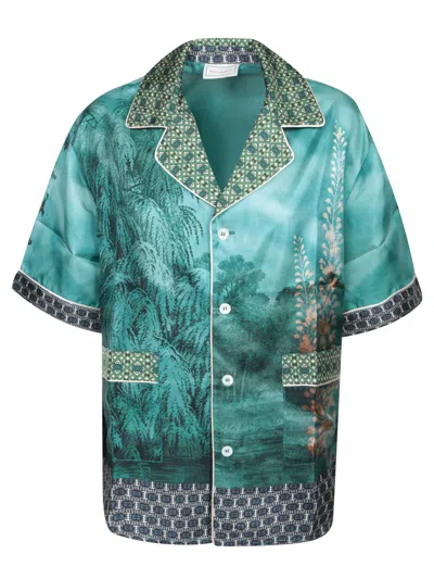 Pierre-louis Mascia Aloes Light Blue Multicolor Shirt