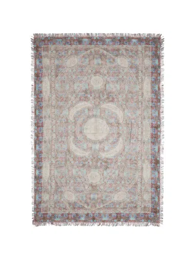 Pierre-louis Mascia Multicolor Graphic Print Silk Stole Scarf