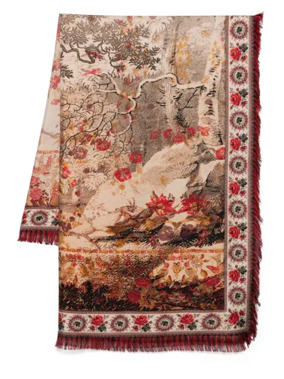 Pierre-louis Mascia Scarf Aloeuw Cm 135x195 Accessories In Multicolour