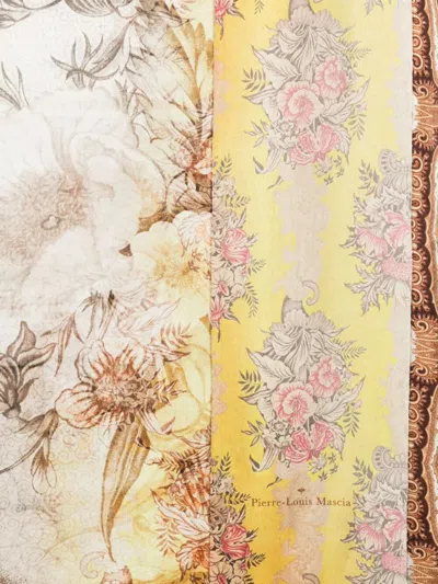 Pierre-louis Mascia Pierre Louis Mascia "aloeuw+wonderful" Scarf Cm 65x190 In Yellow
