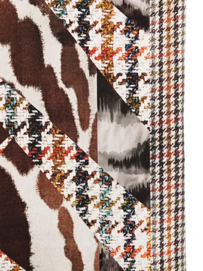 Pierre-louis Mascia Pierre Louis Mascia "aloeuw+wonderful" Scarf Cm 65x190 In Brown