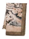 Pierre-louis Mascia Alopie Printed Fringed Scarf
