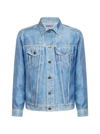 Pierre-louis Mascia Aloqhi Buttoned Jacket In Blue