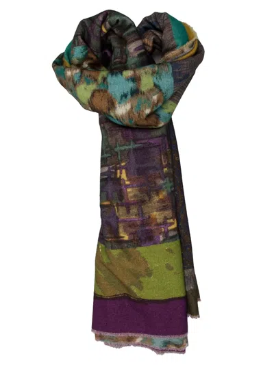 Pierre-louis Mascia Artistic Printed Scarf In Multi