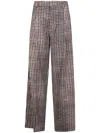 Pierre-louis Mascia Pleated Houndstooth Trousers In Multi