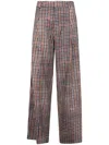 Pierre-louis Mascia Pleated Houndstooth Trousers In Multi