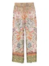 Pierre-louis Mascia Pierre Louis Mascia Printed Silk Trousers In Multi