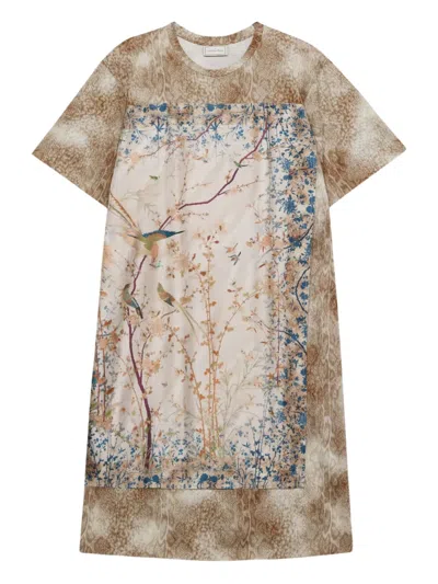 Pierre-louis Mascia Bird-print Panelled T-shirt