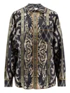 Pierre-louis Mascia Buttoned Long-sleeved Shirt In Black