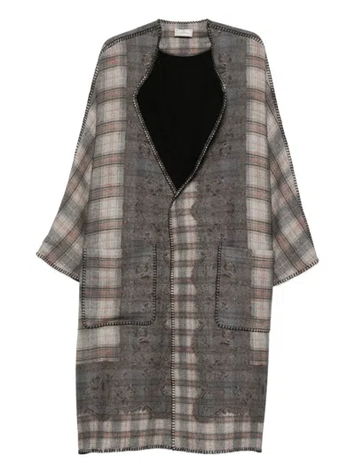 PIERRE-LOUIS MASCIA CHECKED COAT