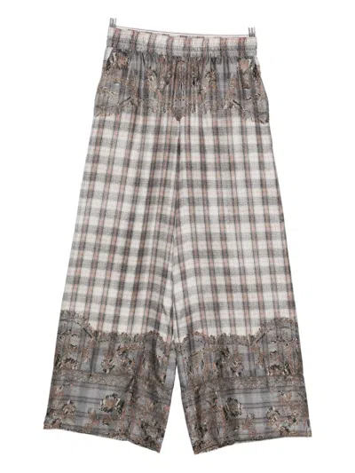 Pierre-louis Mascia Checked-pattern Trousers In Multi