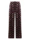 Pierre-louis Mascia Chevron-pattern Trousers In Brown