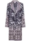 Pierre-louis Mascia Patterned Silk Coat In Multi