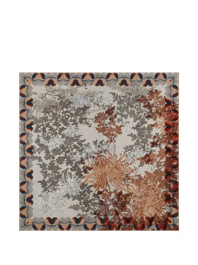 Pierre-louis Mascia Cialda Floral Bandana Scarf In Brown