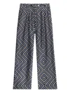 Pierre-louis Mascia Cialda Pleated Geometric Trousers In Black