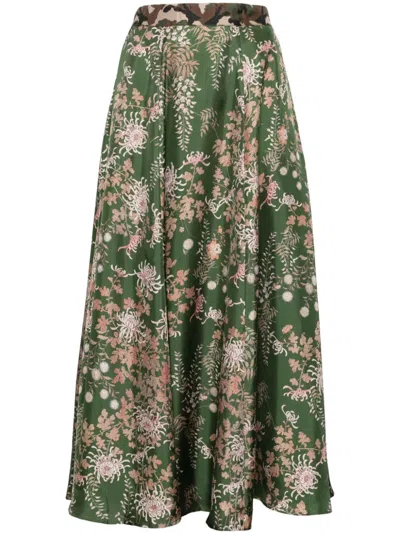 Pierre-louis Mascia Cialda Skirt In Green