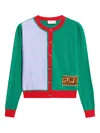 Pierre-louis Mascia Colour-block Panelled Cardigan In Green
