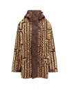 Pierre-louis Mascia Abstract-print Hooded Jacket In Animal Print