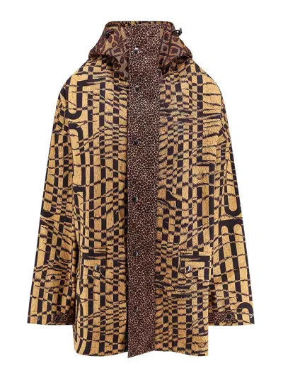 Pierre-louis Mascia Cotton Jacket With Hood In Multi