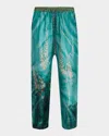 Pierre-louis Mascia Pierre Louis Mascia Women Wide Leg Trousers Aloe In Green Multi