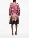 Pierre-louis Mascia Pierre Louis Mascia Printed Silk Shirt In Purple