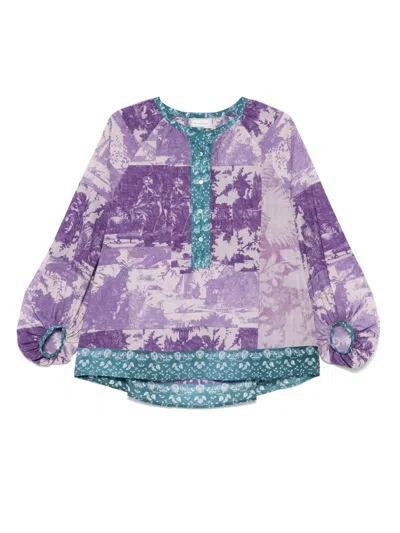 Pierre-louis Mascia Dante Tunic In Purple
