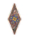 Pierre-louis Mascia Diamond-shaped Fringed Scarf In Brown