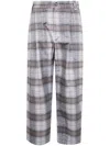 Pierre-louis Mascia Plaid-check Trousers In Gray