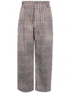 Pierre-louis Mascia Houndstooth Pleated Trousers In Multi