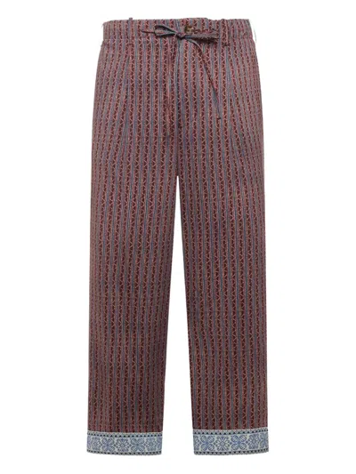 Pierre-louis Mascia Drawstring-waist Trousers In Red