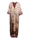Pierre-louis Mascia Pierre Louis Mascia Printed Silk Long Dress