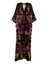 Pierre-louis Mascia Pierre Louis Mascia Printed Long Dress In Brown