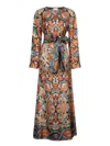 Pierre-louis Mascia Geometric-pattern Maxi Dress In Multi