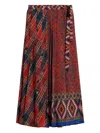 Pierre-louis Mascia Dylan Maxi Pleated Skirt In Multi