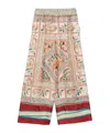 Pierre-louis Mascia Pierre Louis Mascia P Rinted Silk Trouser In Multi