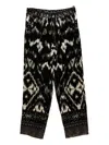 Pierre-louis Mascia Elasticated Tapered Trousers In Black