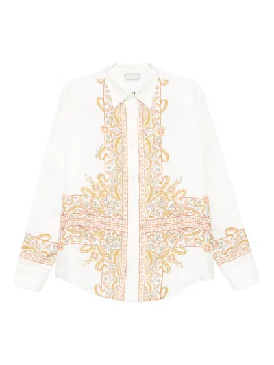 PIERRE-LOUIS MASCIA EMBROIDERED SILK SHIRT